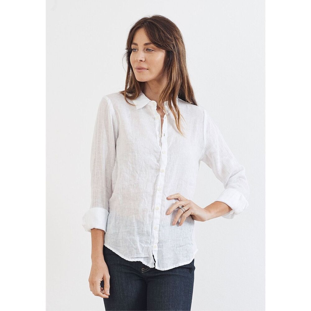 Cp Shades Romy Shirt 100% Linen White Size S $299.00